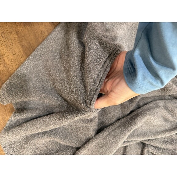 Barefoot Dreams Cozychic Lite Cardigan Gray S/M Open Front Soft Knit Pockets - Picture 5 of 10